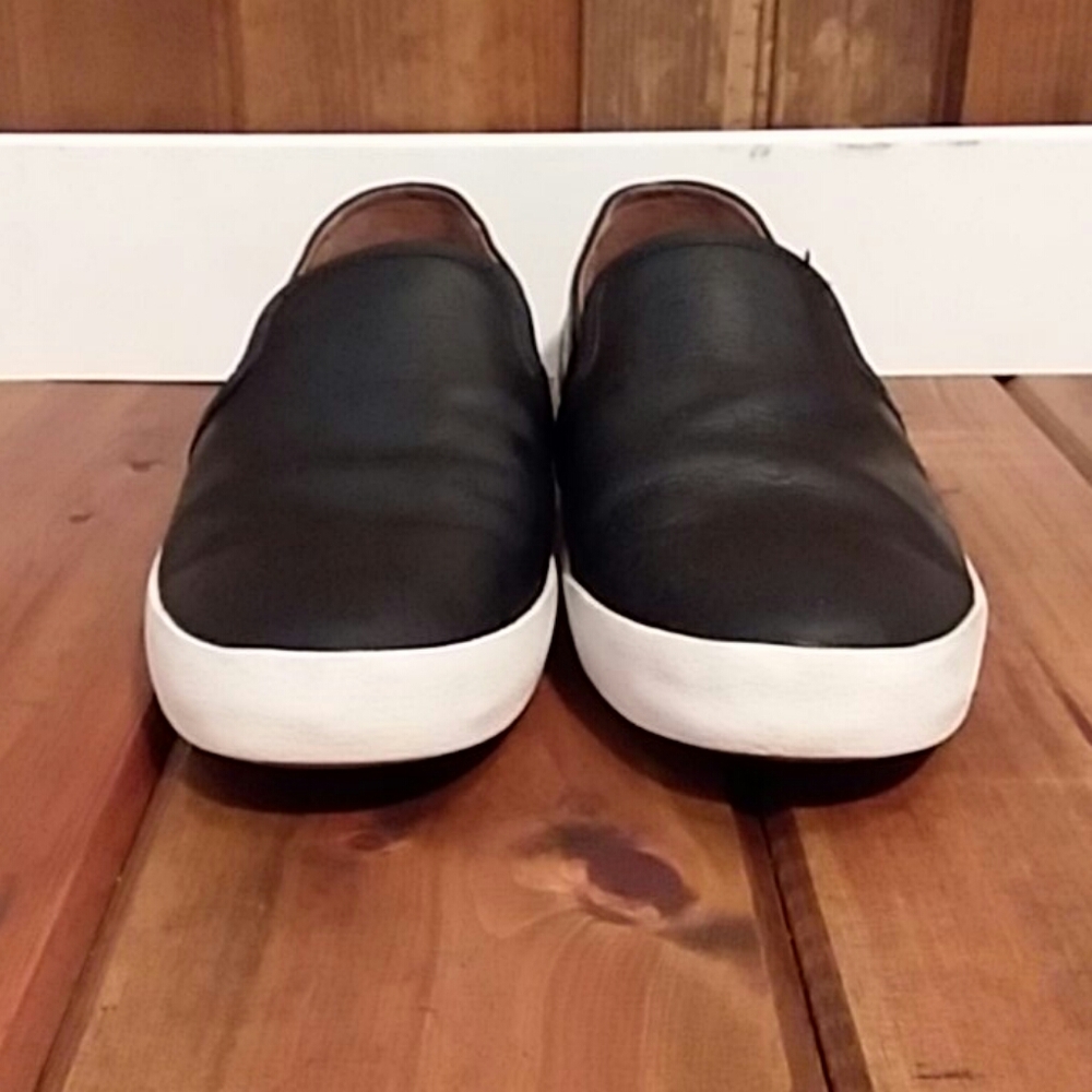 Frye black slip on sneaker